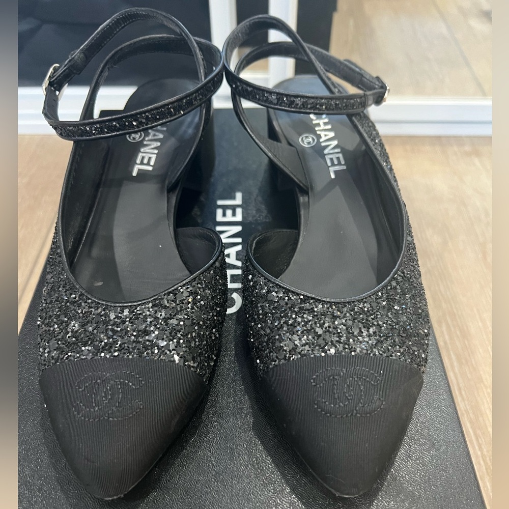 Chanel Glitter Shoes